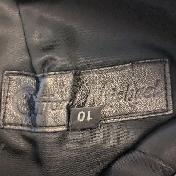 CLIFFORD MICHAEL Vintage Leather Skirt - Picture 3 of 5